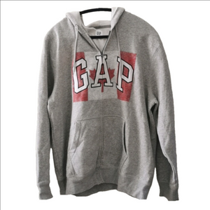 Mens Gap zip up hoodie, with Canadian 🇨🇦 flag. Size XL. EUC